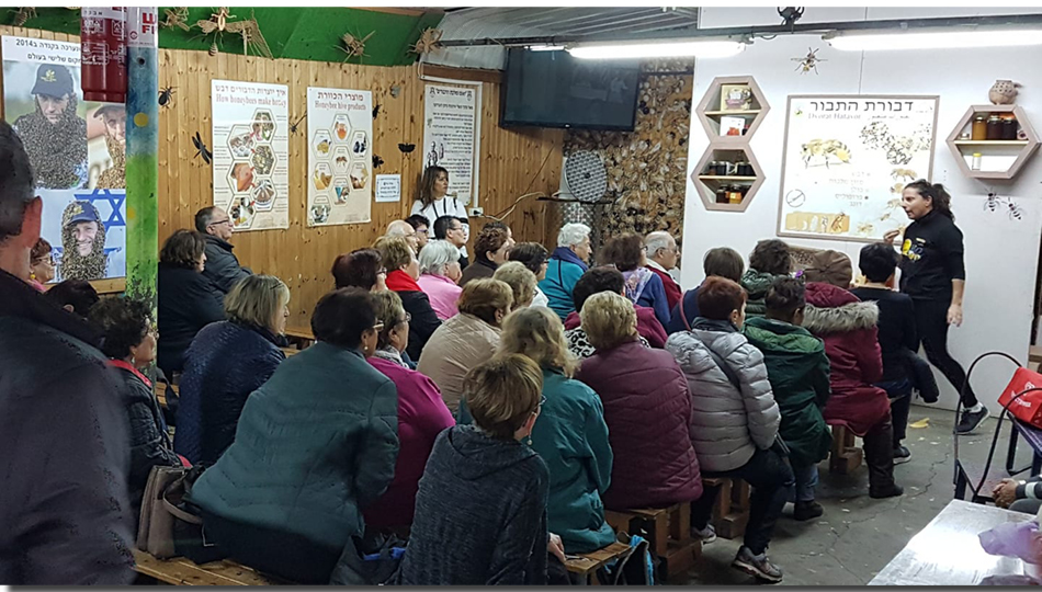דבורת התבור מרכז מבקרים, מכוורת, סיורים, דבש ומשי. מתאים למשפחות ולקבוצות