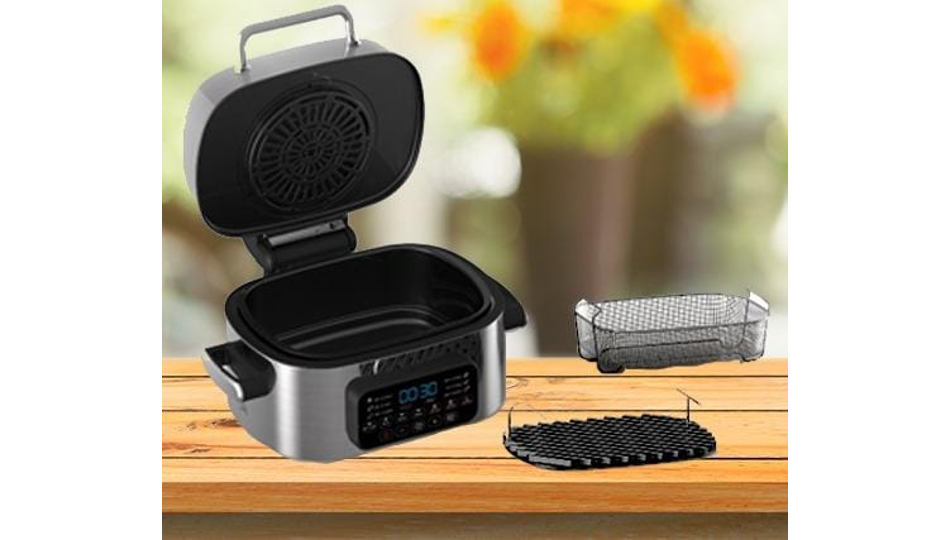 SMOKLESS GRILL בעל 7 תוכניות בישול