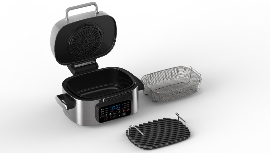 SMOKLESS GRILL בעל 7 תוכניות בישול